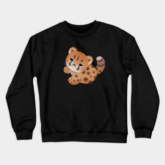 Cheetah Crewneck Sweatshirt by pikaole